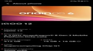 iQOO 12 يحصل على تحديث OriginOS 6 المستقر المبني على أندرويد 16 رسمياً 1